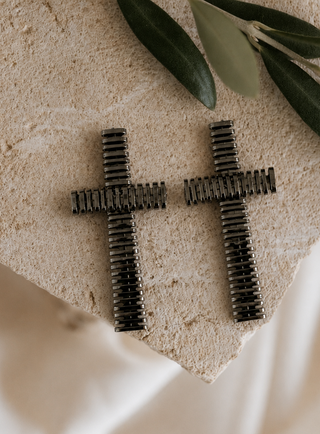 Crossed Signal Earrings