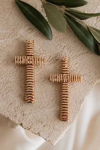 Crossed Signal Earrings