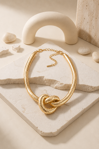 Metallic Knot Choker