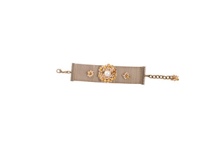 Golden Bloom Mesh Bracelet