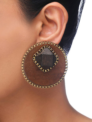 Rhea Kapoor In Twice the Wood Earrings