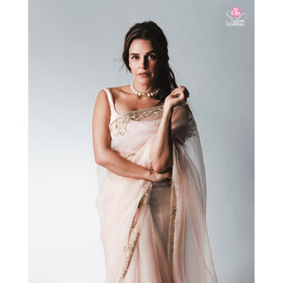 Neha Dhupia In Bloom & Pearl Choker