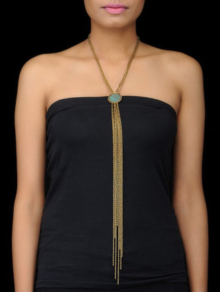 Teal with  Benefits Necklace