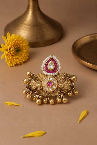 Kundan Ghungroo Ring