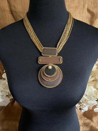 Wooden You Stare Necklace
