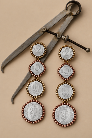 Stacked Coin Earrings