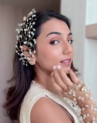 Masoom Minawala Pearls in Full Bloom Earcuff