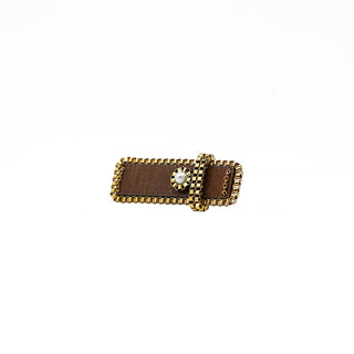 Long Rectangular Wooden Ring (RJR295) image 0