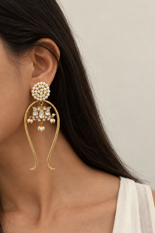 Jinitha In Arc Statement Earrings