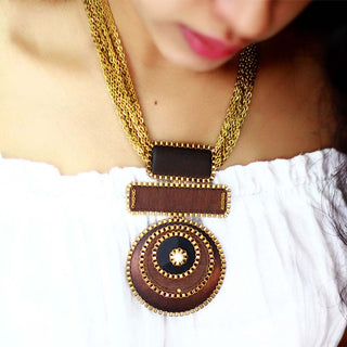 TRIPLE GEOMETRIC NECKLACE (RJN1136) image 1