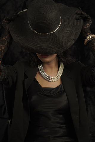 Double Coloured Pearl Necklace (RJN1571) image 0