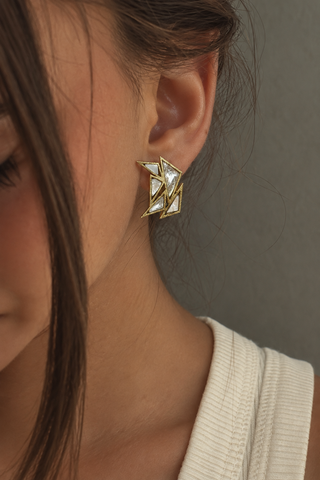 Sail Away Kundan Studs