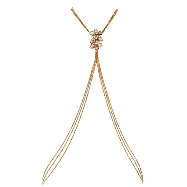 PEARLS FLORAL BODYCHAIN (RJMBJ70)