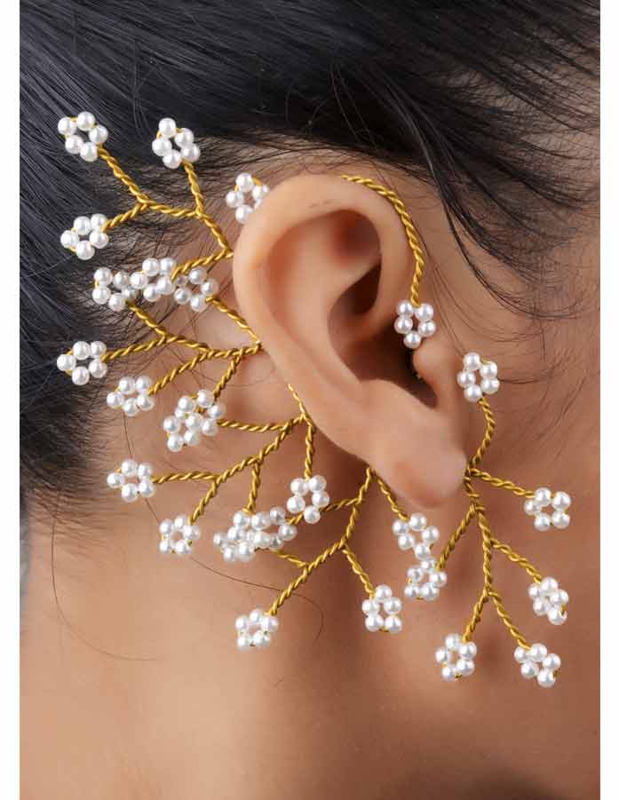 PEARLICIOUS EARCUFF (RJEC327) Handmade Designer Jewellery Mumbai