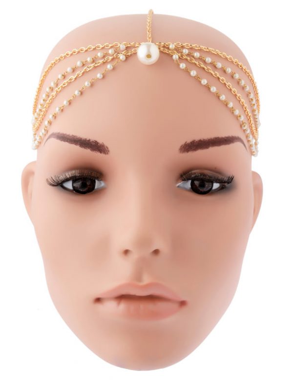 Pearls Beaded Headband (RJMM85)-2013