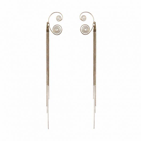 SPIRAL CHAIN EARCUFF (RJEC81)