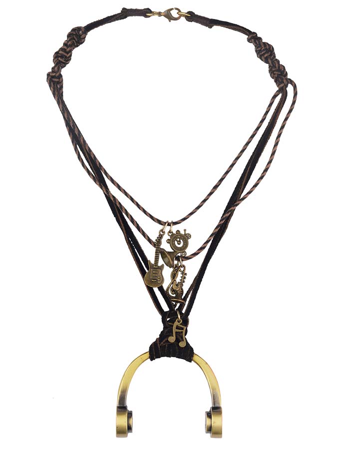 Musical Headphones Necklace (RJMN11)-2305