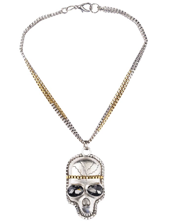 Skull Inspired Necklace (RJMN14)-2298