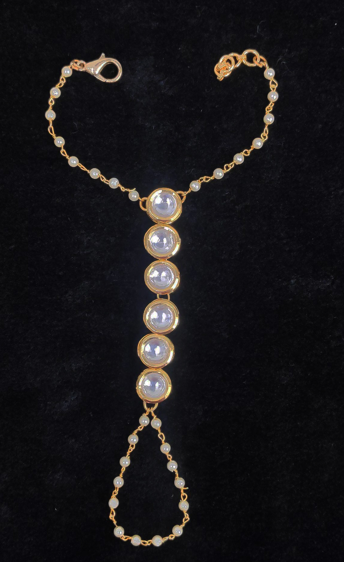 Simple Kundan Haathpan (RJMHP154) - Image 3