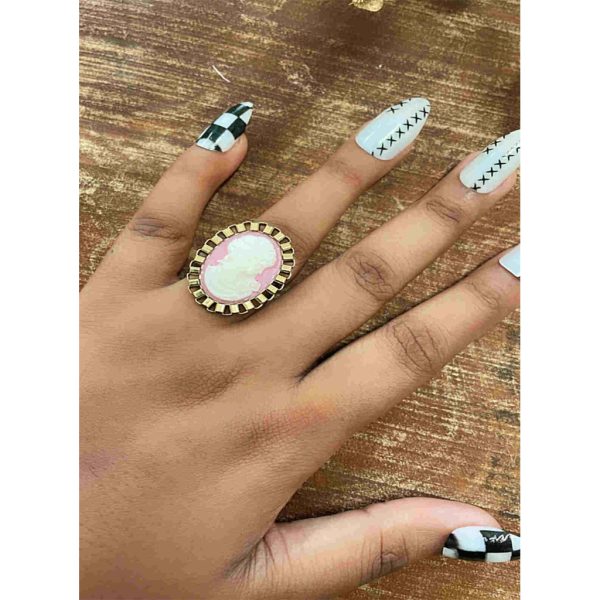 Baby Pink Victoria Finger Ring (RJR500)